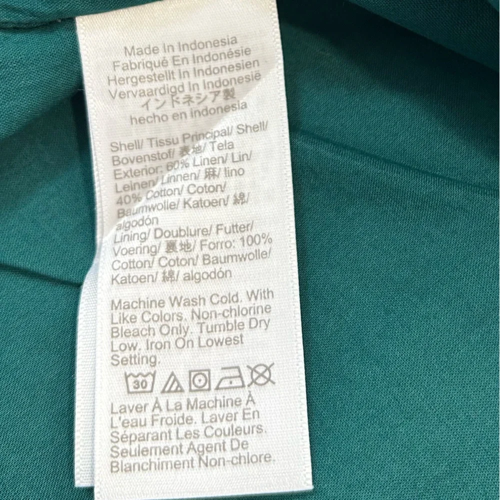 J. Crew Deep Green Square-Neck Tank with Wide Straps - Picture 3 of 6